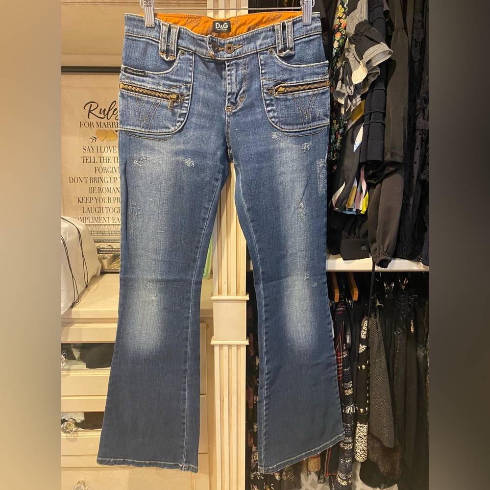 D&G Dolce and Gabbana Boot Cut Jeans